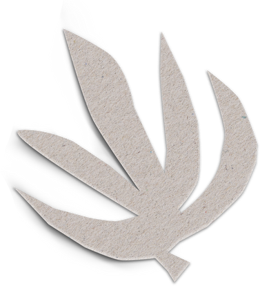 Abstract Paper Cut-Out Leaf